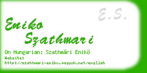 eniko szathmari business card